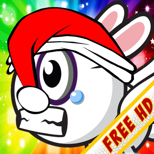 Aaah! It’s Flappy the Crazy Rabbit Vs Angry Clumsy Bombs! Christmas HD Free Edition icon