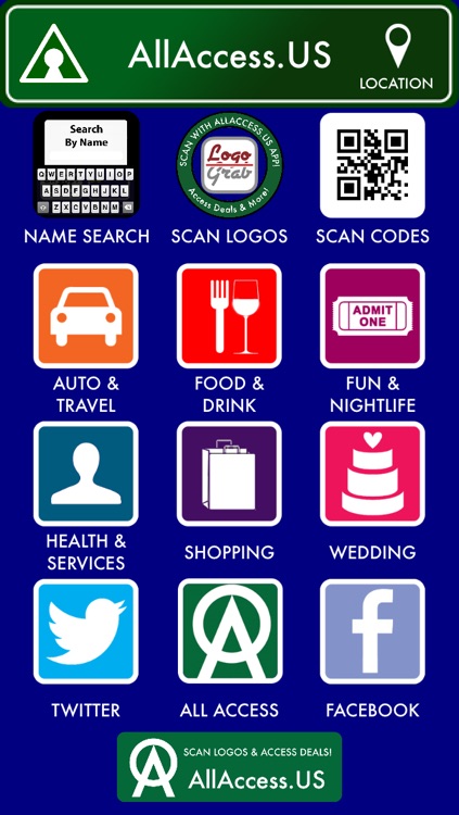 ALL ACCESS: SCAN LOGOS, PHOTOS & QR CODES to Access Menus & REVEAL A DEAL® Coupons by AllAccess.US