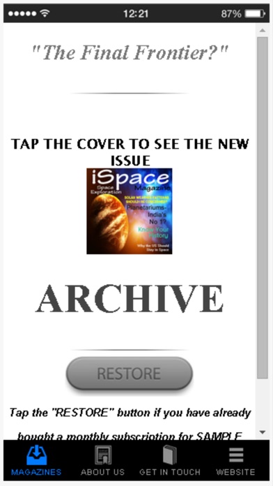 How to cancel & delete iSpace:Space Explorer Magazine from iphone & ipad 4