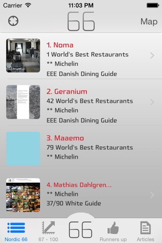 66 Best Restaurants 2015 - Nordic Countries screenshot 2