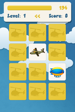 Family matching game: Planes screenshot 2