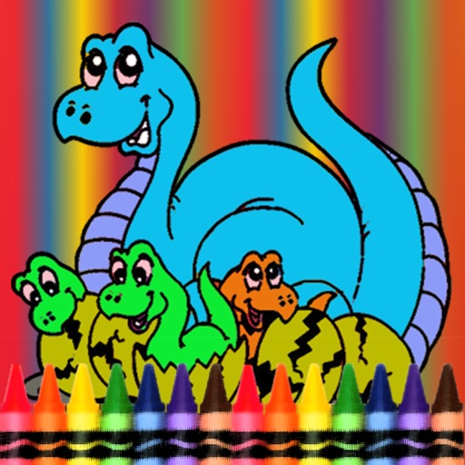 Dinosaur Coloring Book -  Dino Drawing For Good Kid Games iOS App