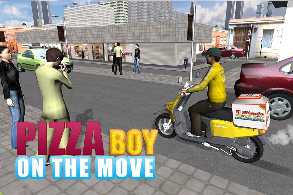 3D Ultimate Pizza Boy Simulator - Crazy motor bike rider and parking simulation adventure game screenshot 3