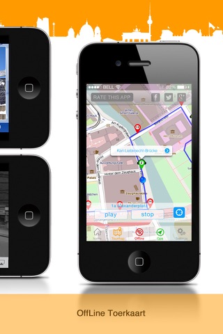 Berlijn koude oorlog Guide GPS wandelroute gids offline HD screenshot 3
