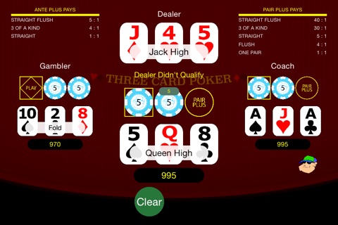 Casino Coach Three Card Poker screenshot 2