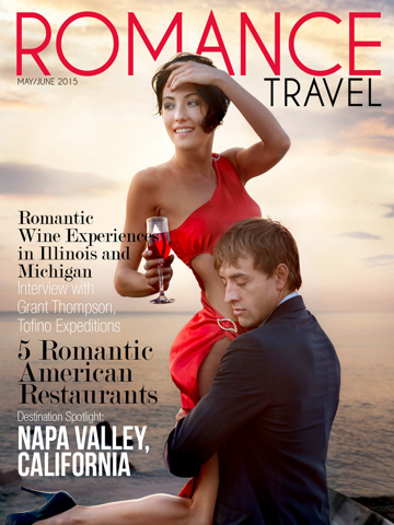 Скриншот из Romance Travel Magazine, Romantic Getaway Destinations Guide