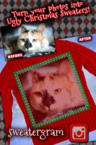 Sweatergram - Ugly Christmas Sweater Camera screenshot 2