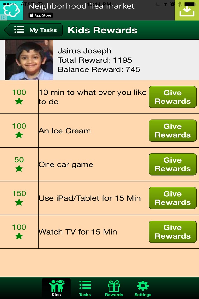 Rewards 4 Kids: Smart Reward Tracker screenshot 3
