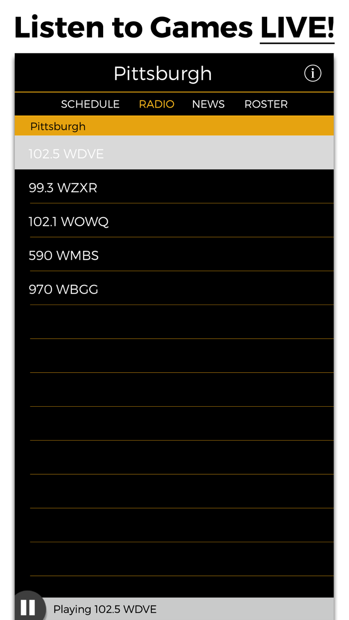 Pittsburgh Football Radio  Live Scores