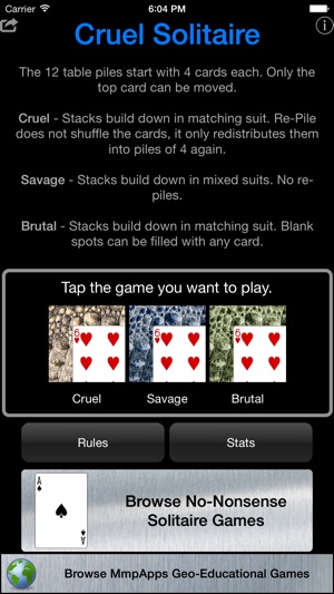 Cruel Solitaire - Classic