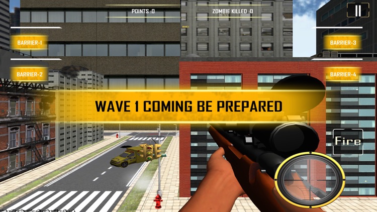 3D Sniper City Warfare- Elite Zombie Shooting Game