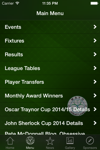 Mayo Football League screenshot 2