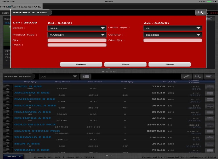 Progressive Tab Trading