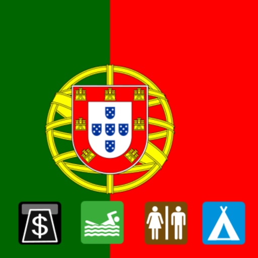 Leisuremap Portugal, Camping, Golf, Swimming, Car parks, and more icon