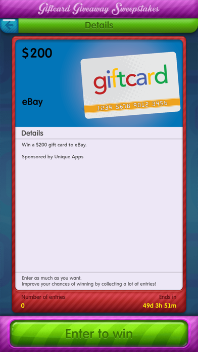 How to cancel & delete Giftcard Giveaway Sweepstakes from iphone & ipad 2