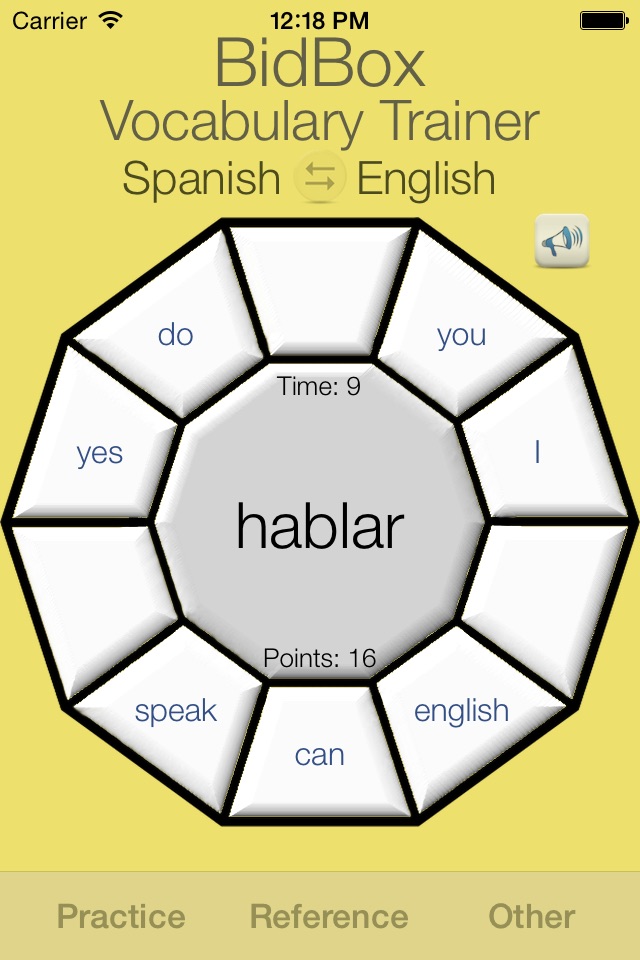 Spanish Vocabulary Trainer screenshot 2