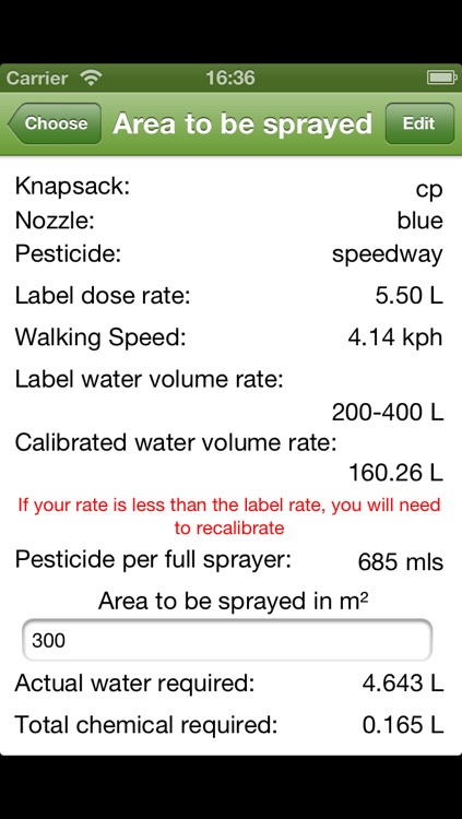 IGA Knapsack Sprayer Calibration