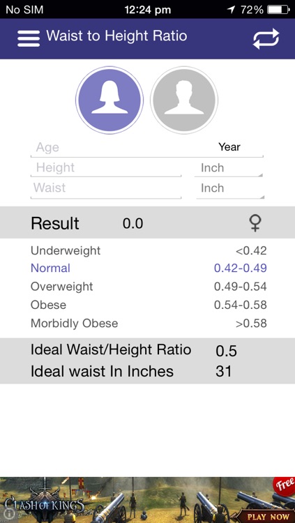 BMI Calculator - Body Mass Index