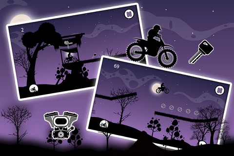 Dark Moto Race : Black Night Bike Racing Challenge screenshot 2