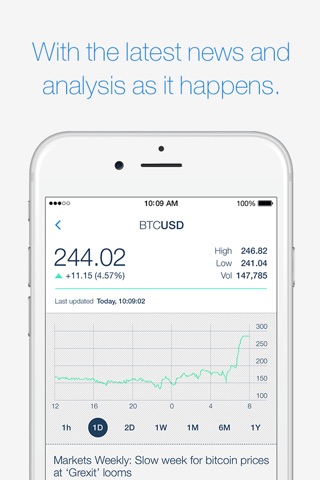HCL CoinWatch - Bitcoin Crypto Coin Prices at a Glance screenshot 3