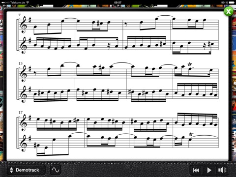 Telemann Sonata 2 (e min) screenshot 3