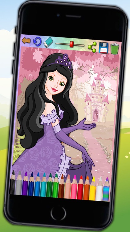 Paint magic princesses - coloring the princess kingdom