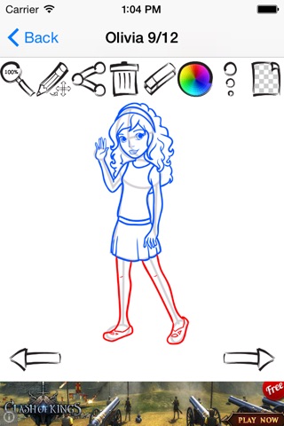 Draw and Paint Lego Friends Version screenshot 3