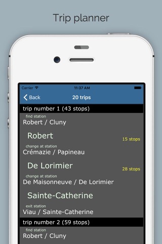 Montreal Travel - Bus & Train Guide screenshot 2