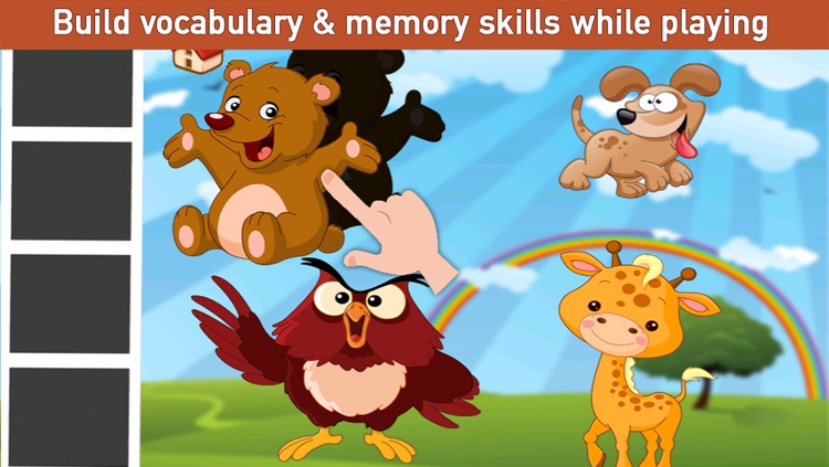 Amazing Animals Puzzle -Educational Word Learning Game for Kids & Toddlers screenshot-3