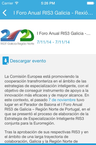 RIS3 Galicia - Norte Portugal screenshot 2