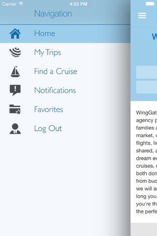 WingGate Travel Mobile screenshot 2