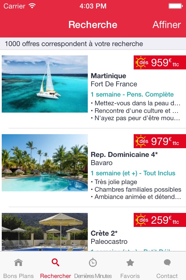 Ecotour : Voyages et séjours à prix promos. screenshot 3