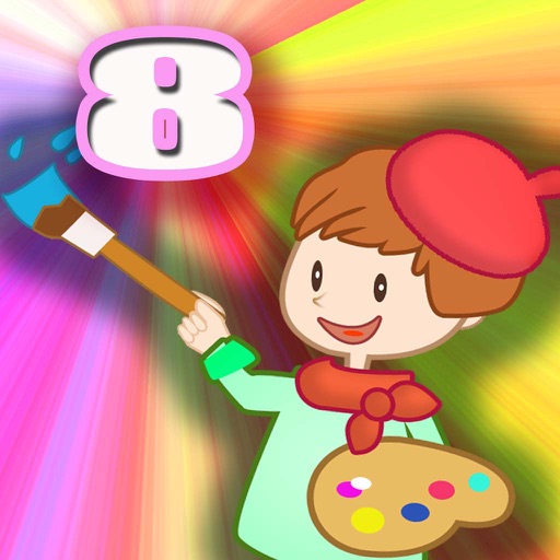 Coloring Book 8 - Making the buildings colorful icon