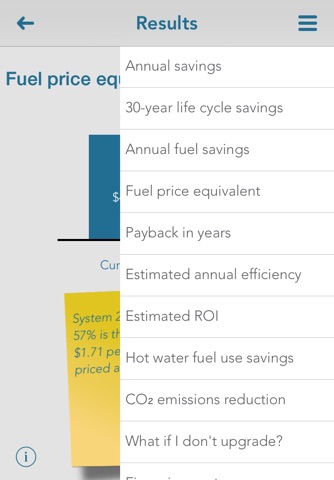 SmartHeat savings estimates screenshot 3