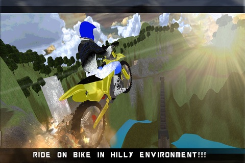 Trail Bike Hill Climbing Moto Racer 3D screenshot 2