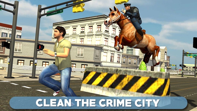 Police Horse Chase 3D - Sheriff Arrest the Thief & Robbers to Control the Town Crime Rate