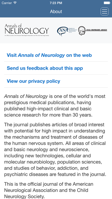 How to cancel & delete Annals of Neurology from iphone & ipad 3