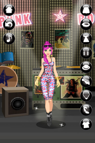Rocking Girl Dress Up - Rock Girl Star screenshot 4