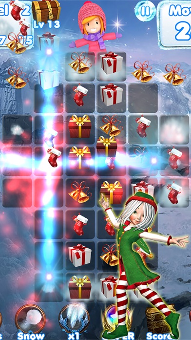 SANTA GAMES AND PUZZLES - SWIPE YUMMY CANDY TO MAKE IT COLLECT JEWELS FOR CHRISTMAS HD 1.6.0 IOS