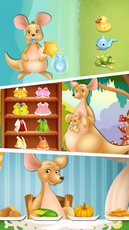 Little Kangaroo Mommy's New Baby Care: Newborn Animal Kids Game