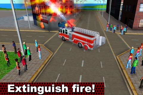 Fire Truck Emergency Driver 3D Free screenshot 2