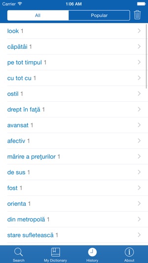 Romanian <> English Dictionary + Vocabulary trainer(圖5)-速報App