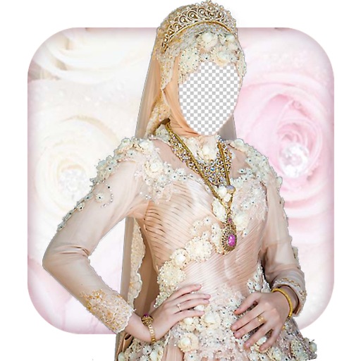 Hijab Bridal Wedding Gown Photo Montage icon