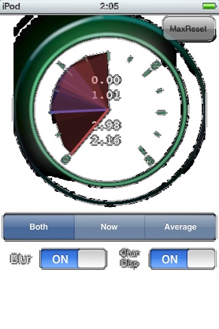 iAccelMeter screenshot 2