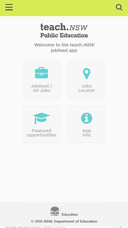 teach.NSW JobFeed Mobile