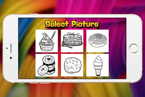 frozen yogurt coloring book show for kid screenshot 2