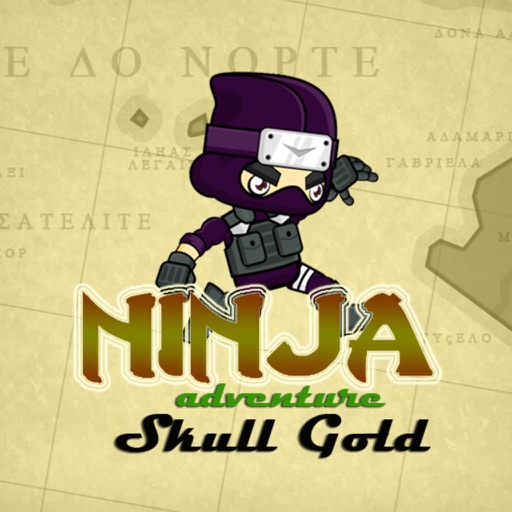 Ninja Adventure Skull Gold icon