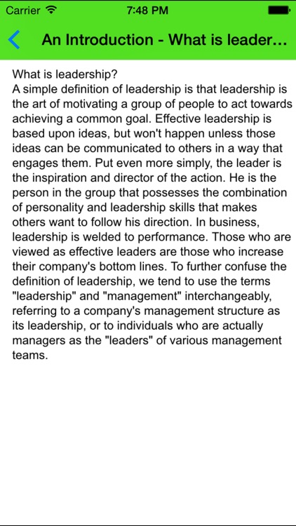 Leadership Skills