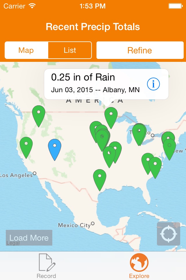 MyPrecip screenshot 3