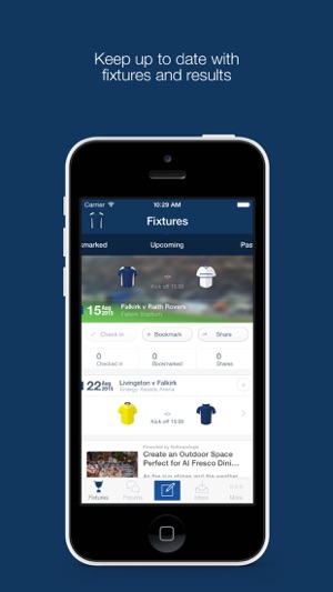 Fan App for Falkirk FC